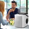 Portable Countertop Ice Maker with Self-Cleaning Function and One-Button Control Panel